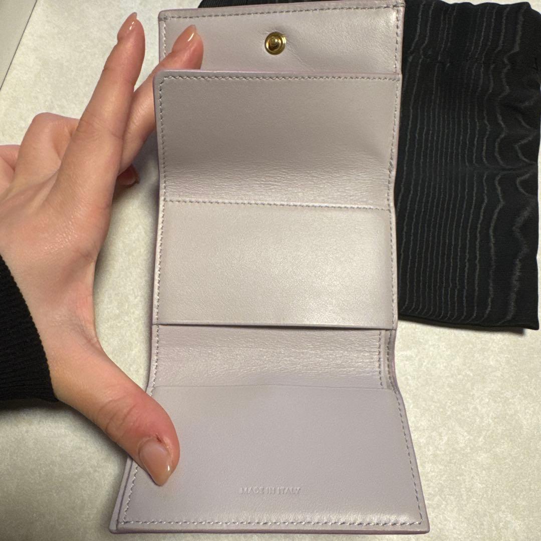 CELINE Faldel Compact Wallet ラベンダーグレー