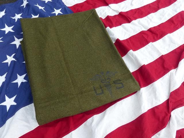 米軍実物　デッド　USウールブランケット　メディカル　25
