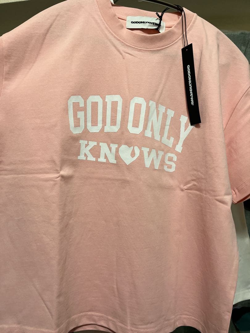 GOD ONLY KNOWS ピンク Tシャツ