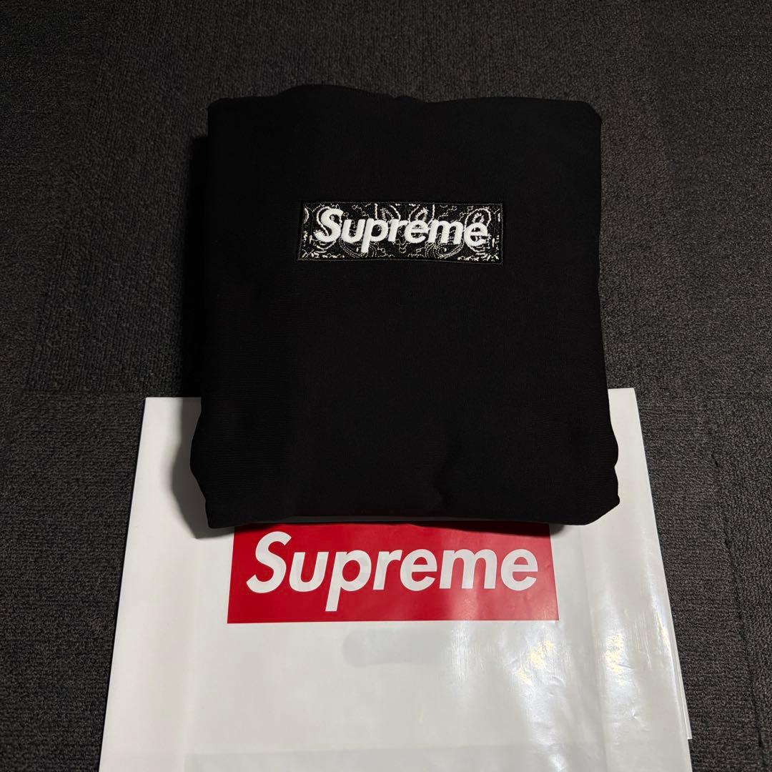 トップス Supreme Bandana Box Logo Hooded M