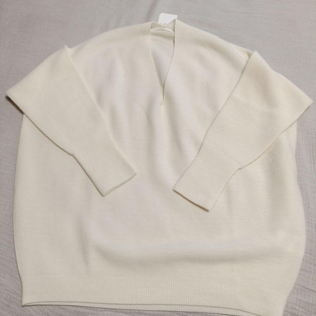 値下げ 新品 リヴドロワ ウール100% ホールガーメント仕様 フリー