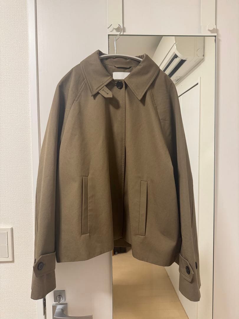 COS ショートツイルトレンチコート カーキ Mサイズ