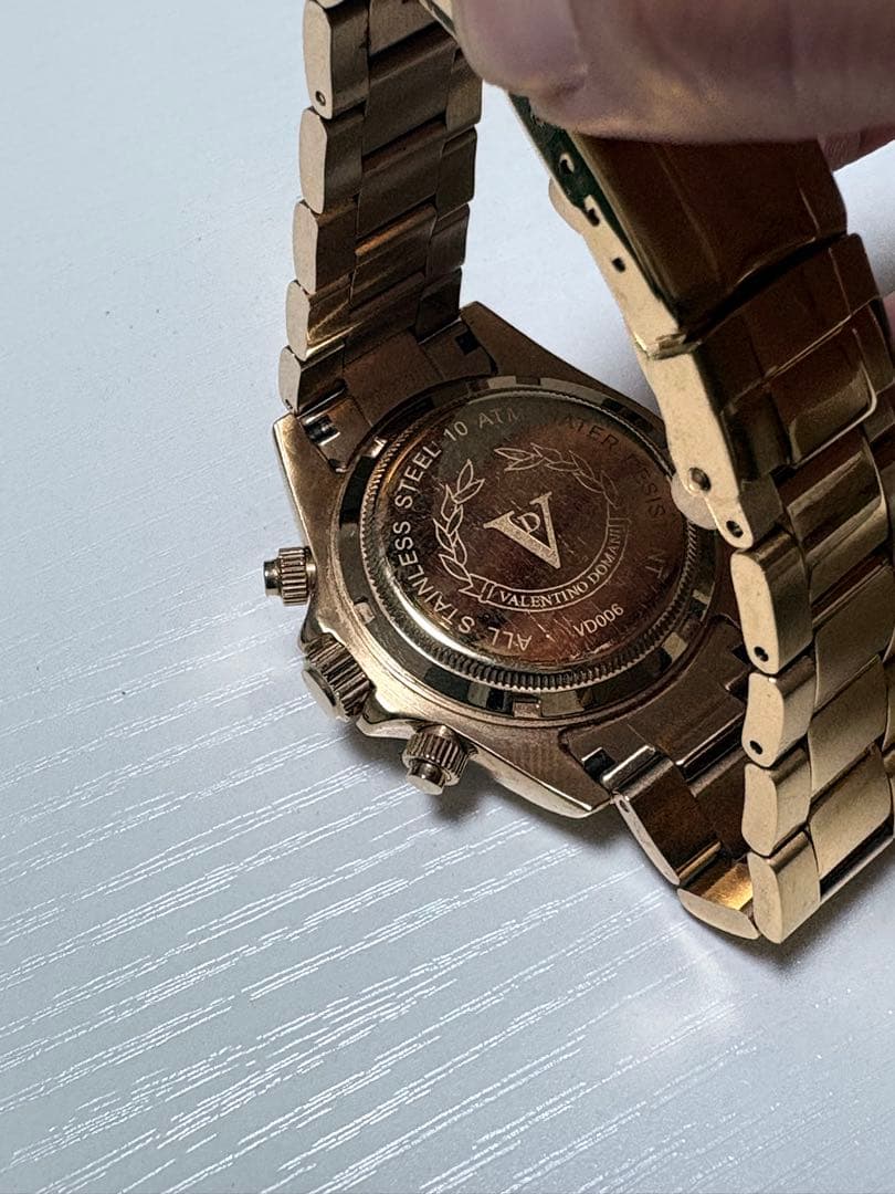 VALENTINO DOMANI ゴールド クロノグラフ