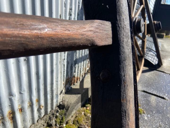 でかい 木製車輪 110センチ アンティーク