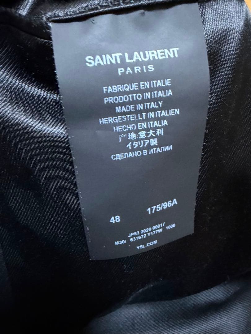 SAINT LAURENT PARIS 2020AWチェスターコート/48