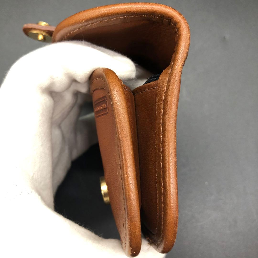 希少 COACH オールドコーチ ケース 小銭入れ レザー ライトブラウン