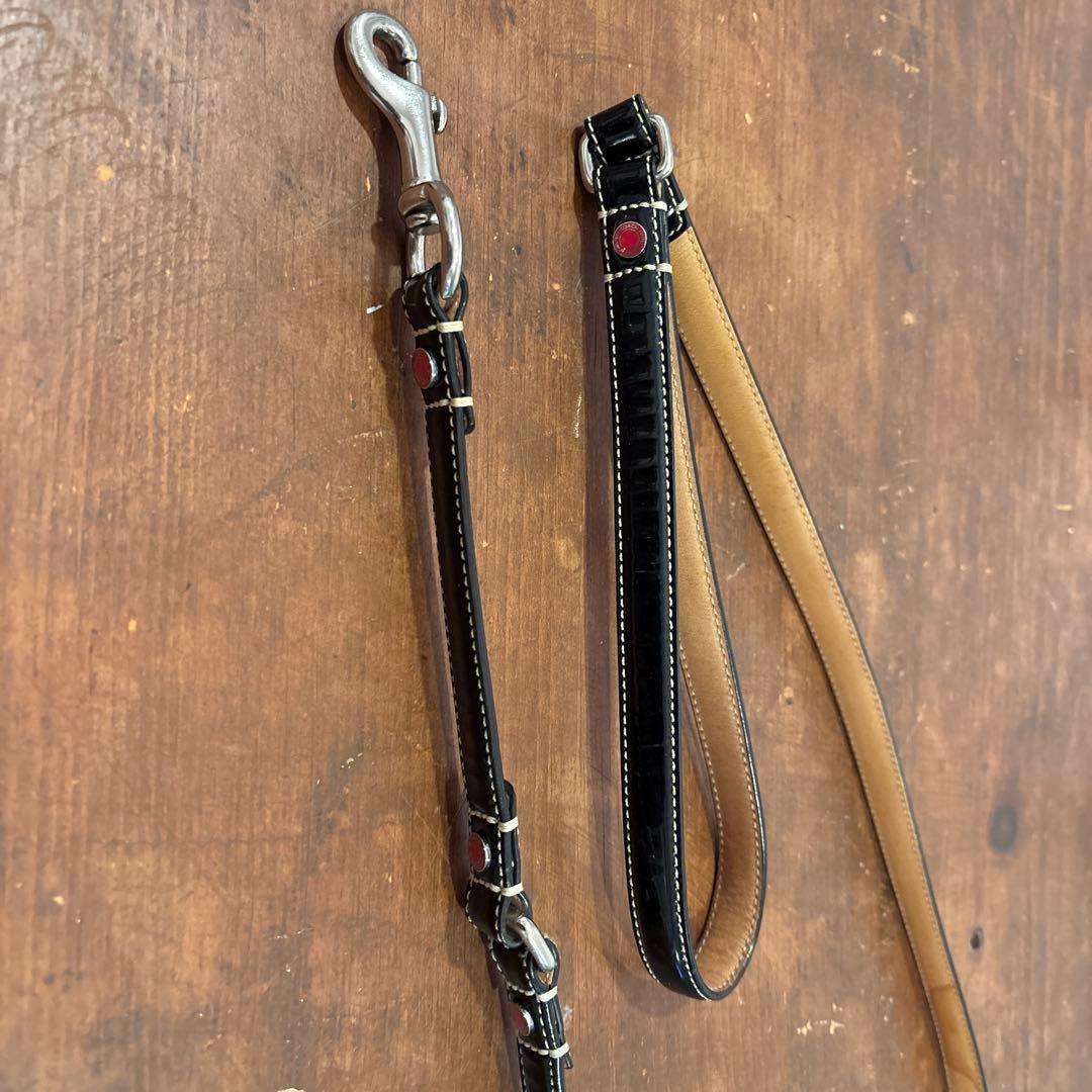 ★kai★ COACHレザー 犬用リードと首輪セット