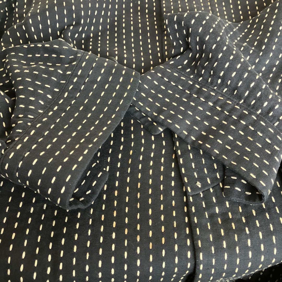 ISSYMIYAKE MENイッセイミヤケ マオカラーシャツ　総サシコ