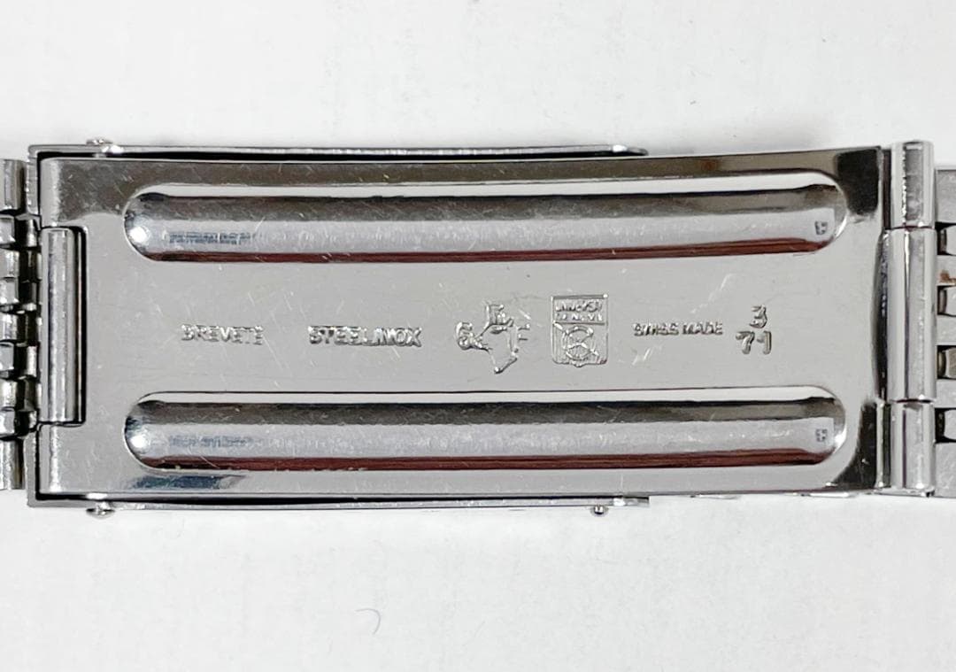 ゲイフレアー 71年製 UG ユニバーサルジュネーブ 純正 SSブレス 18mm