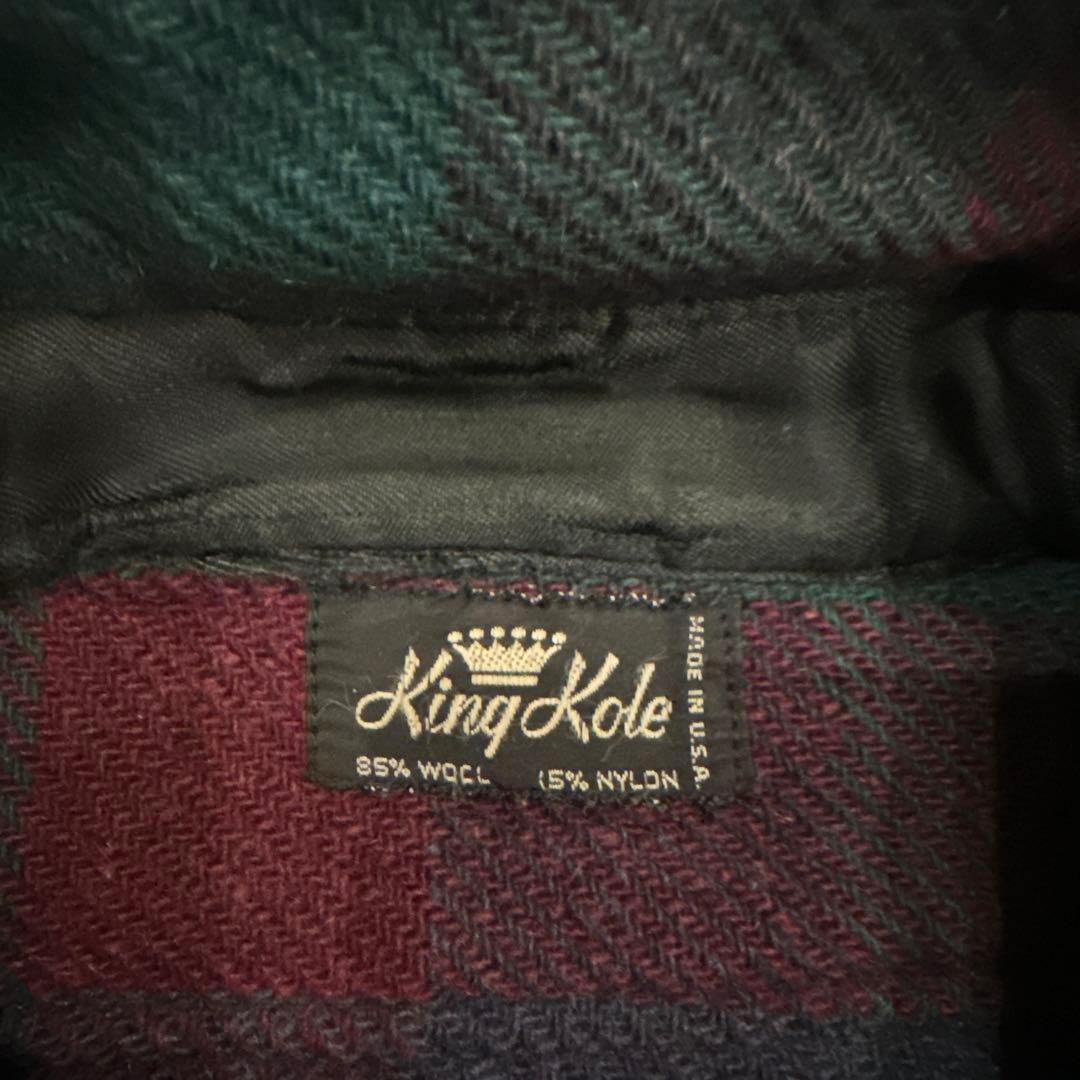 50s 60s VINTAGE ヴィンテージ ウールシャツ マチ付き