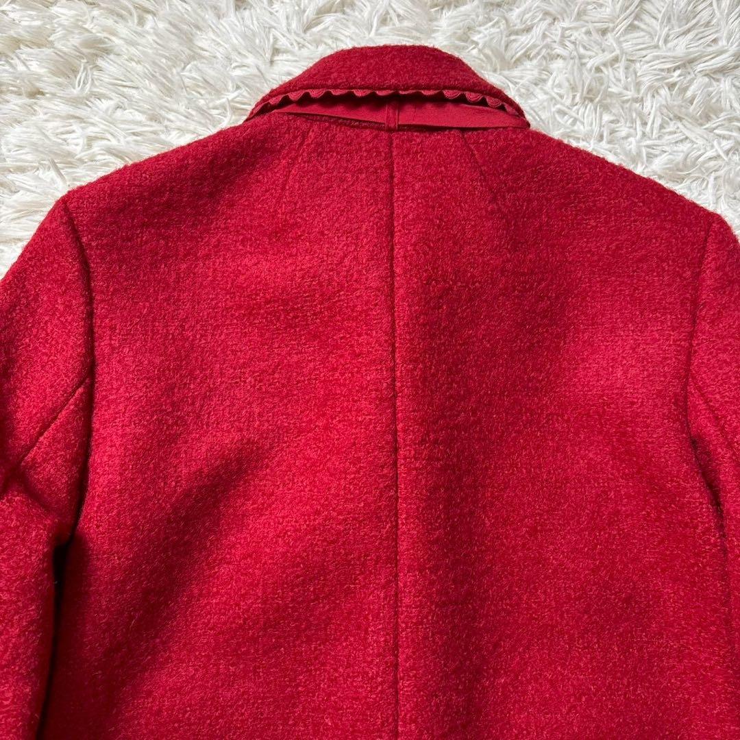 【美品】レッドヴァレンティノ　ジャケット　フリル　リボン　赤