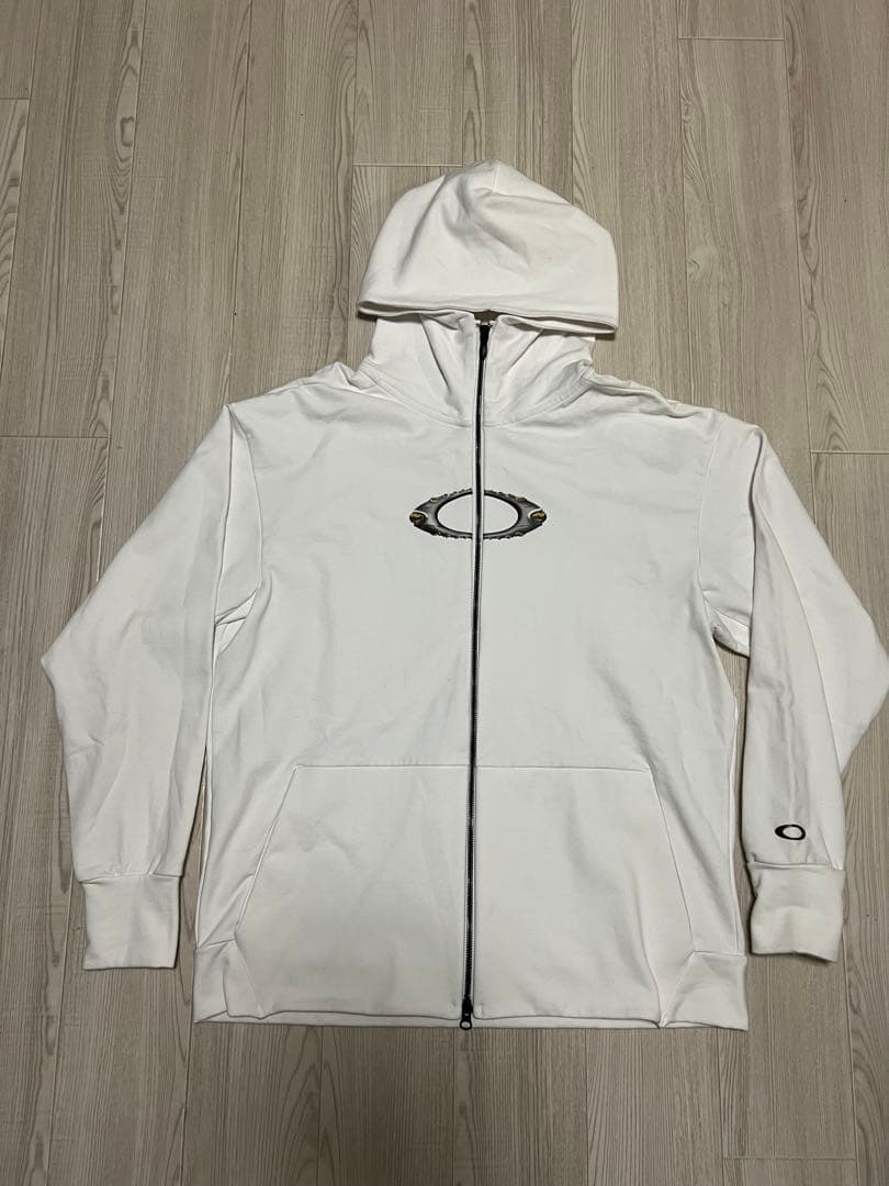 Oakley フルジップパーカー ホワイト