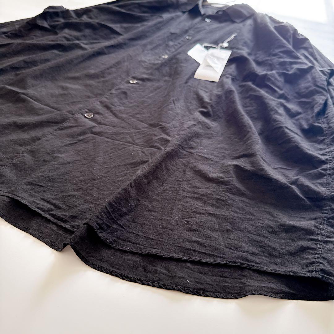 25ss✨新品 COMOLI KHADI コモリシャツ コットン ブラック 3