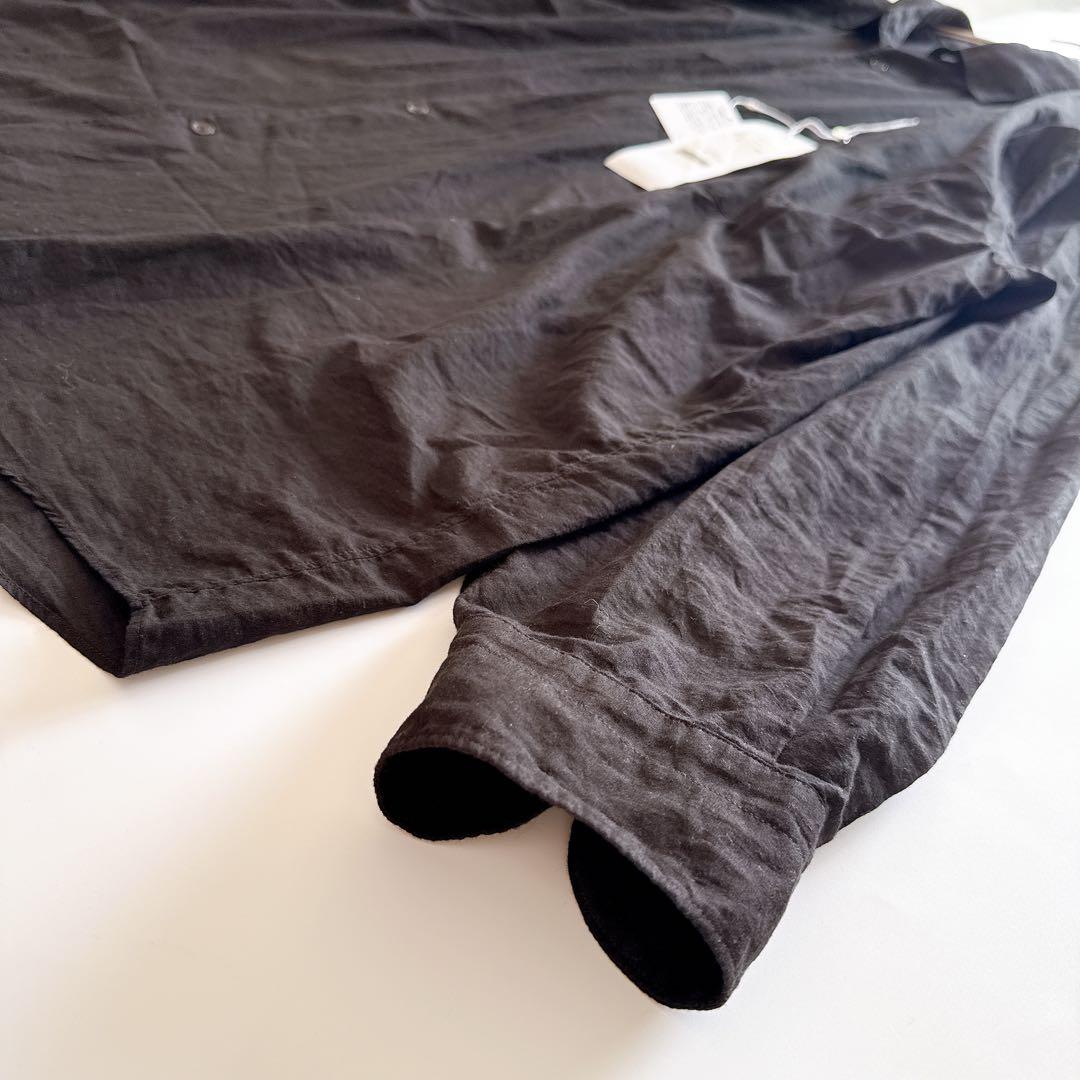 25ss✨新品 COMOLI KHADI コモリシャツ コットン ブラック 3