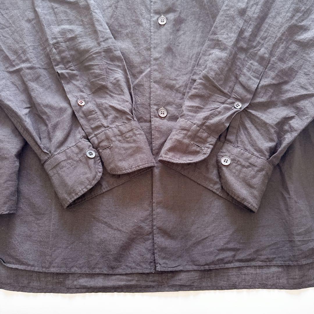 25ss✨新品 COMOLI KHADI コモリシャツ コットン ブラック 3