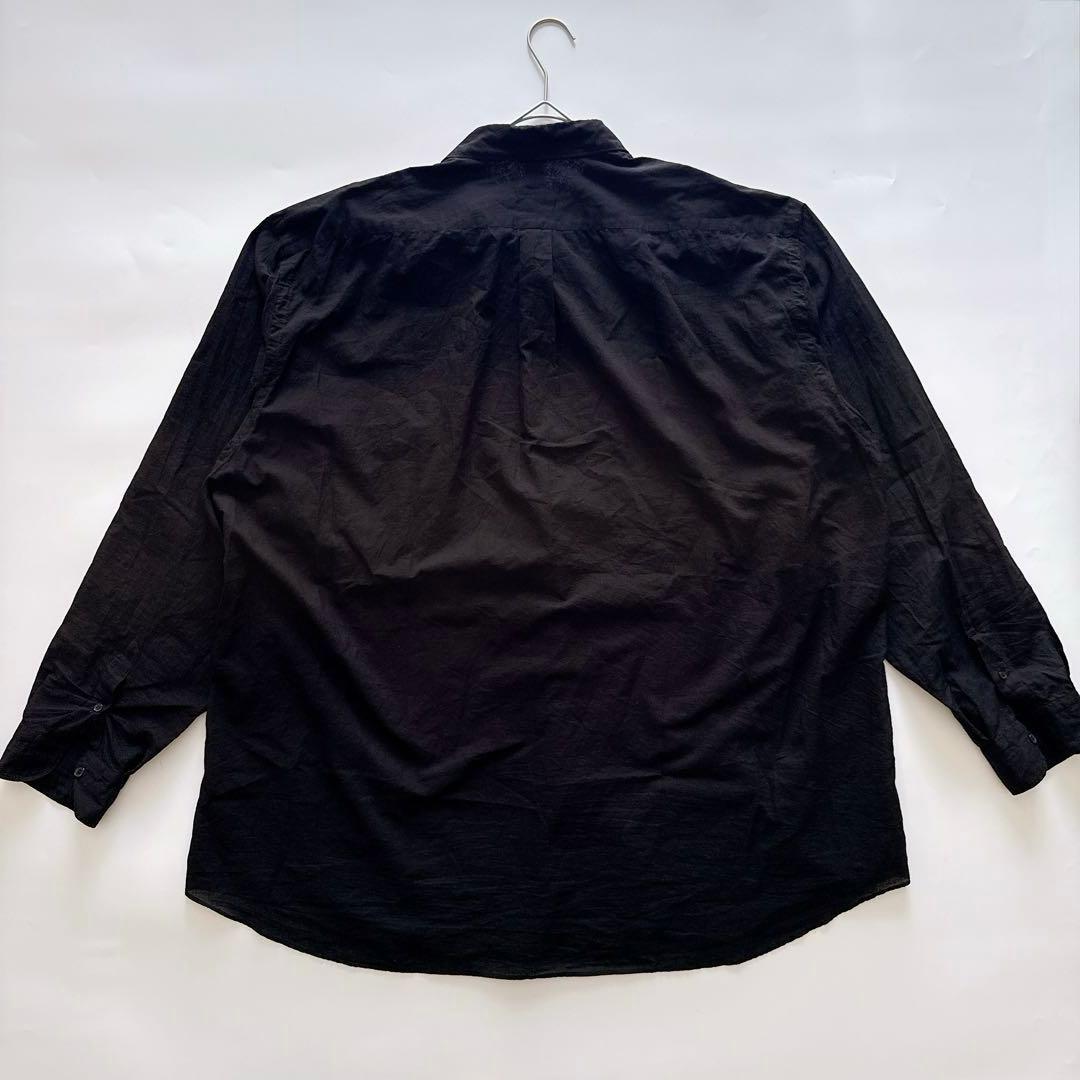 25ss✨新品 COMOLI KHADI コモリシャツ コットン ブラック 3