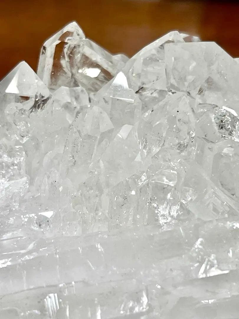 【高品質】水晶クラスター原石　720g 高透明でキラキラ✨綺麗！　天然石