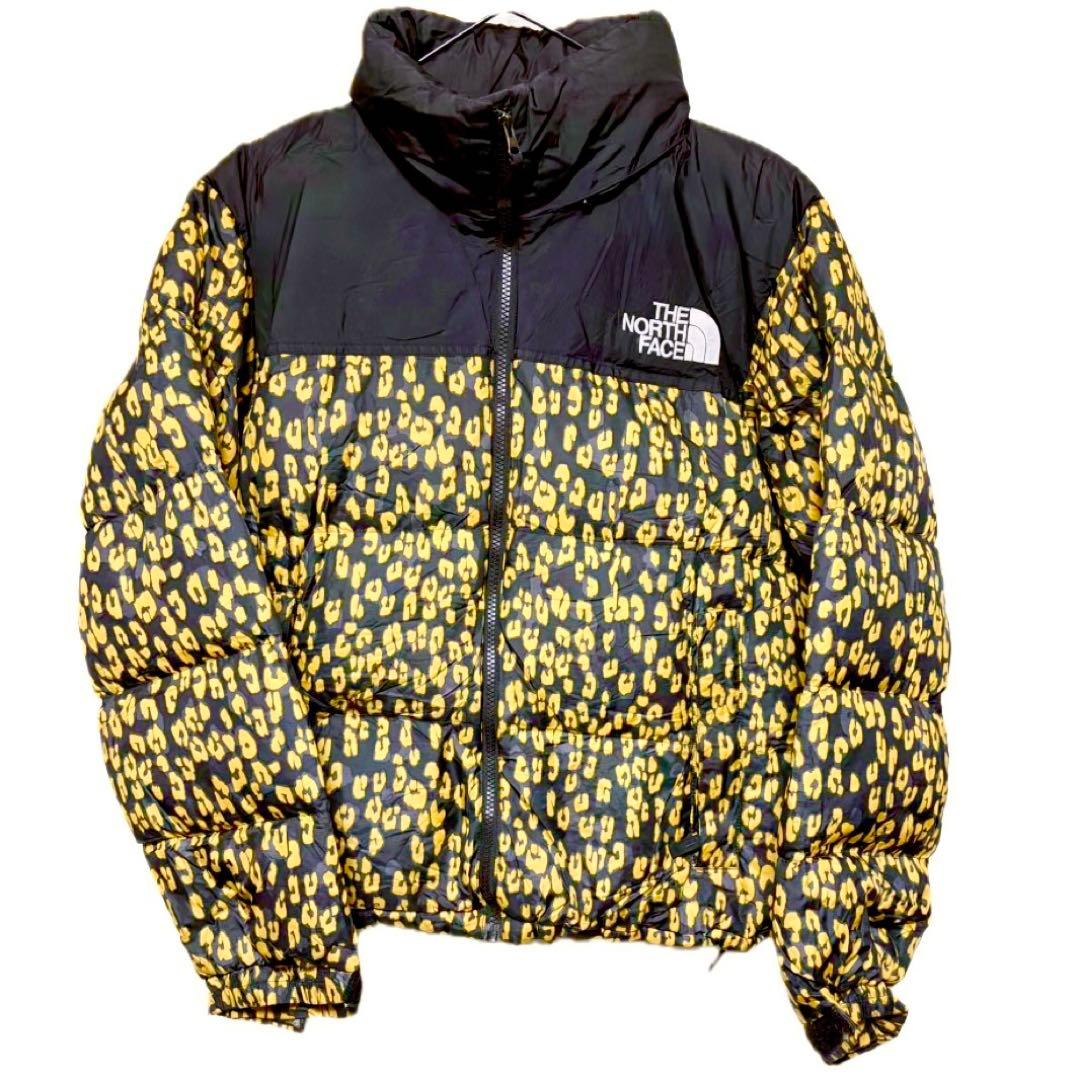 THE NORTH FACE ♡レオパード♡ヒョウ柄ヌプシ ♡レディースLサイズ