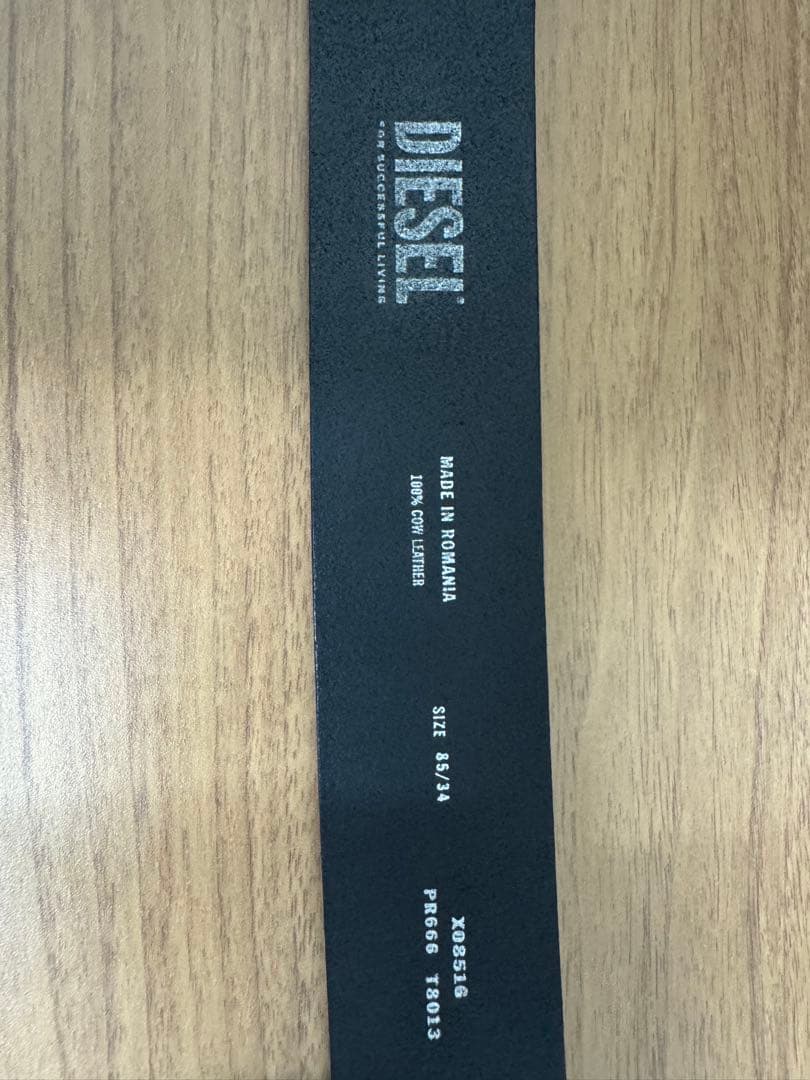 DIESEL ブラック 本革 ベルト 早いもの勝ち‼️