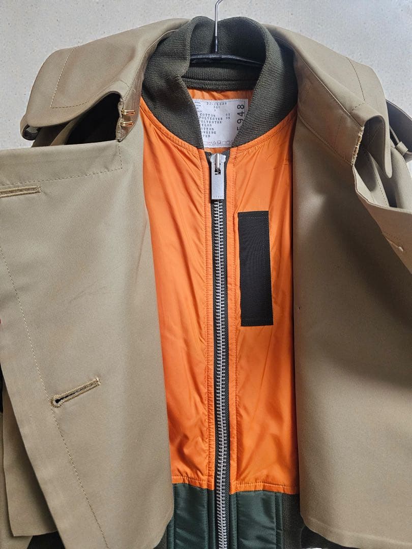 本物美品sacai Cotton Gabardine Mix Blouson