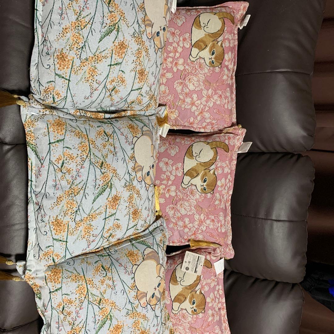 mofusand モフサンド ×日比谷花壇 ゴブラン織クッション 2種×3セット
