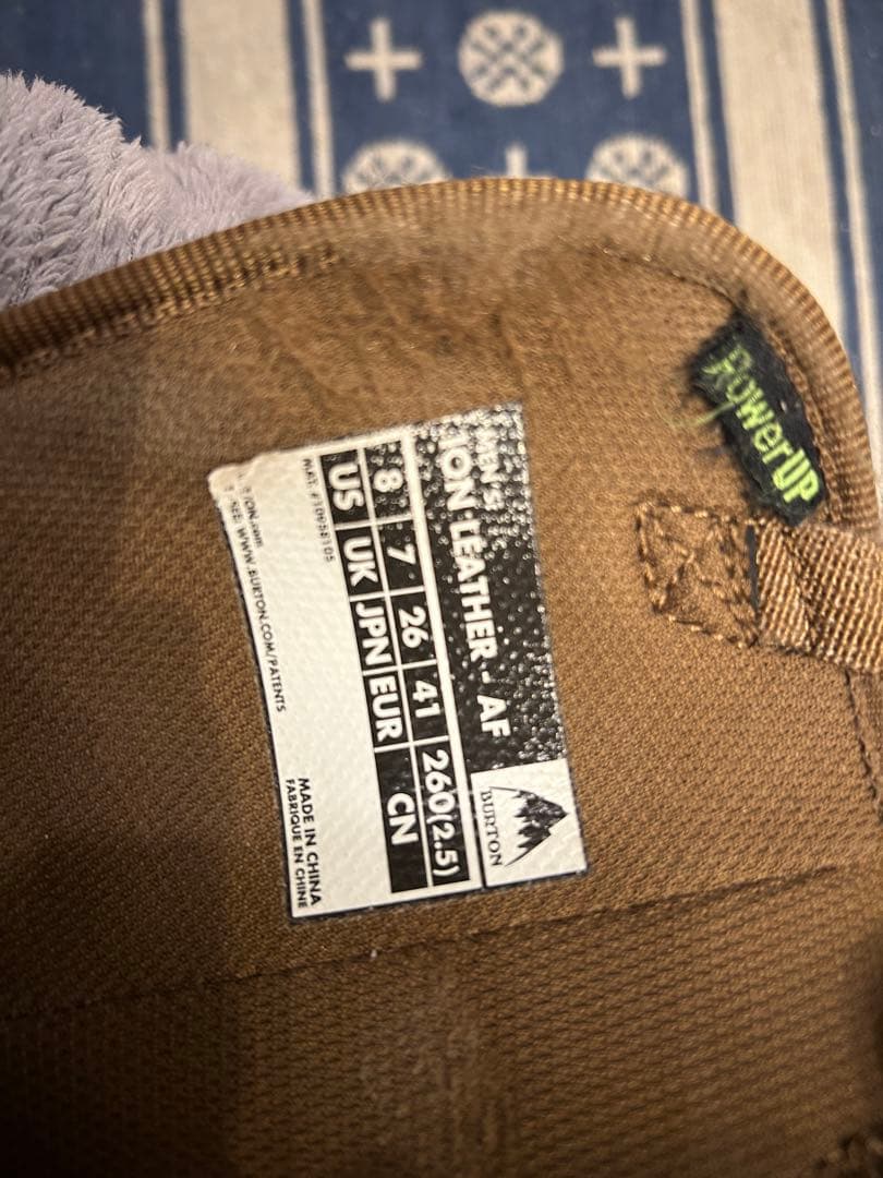 Burton ION LEATHER 26cm アイオン　レザー
