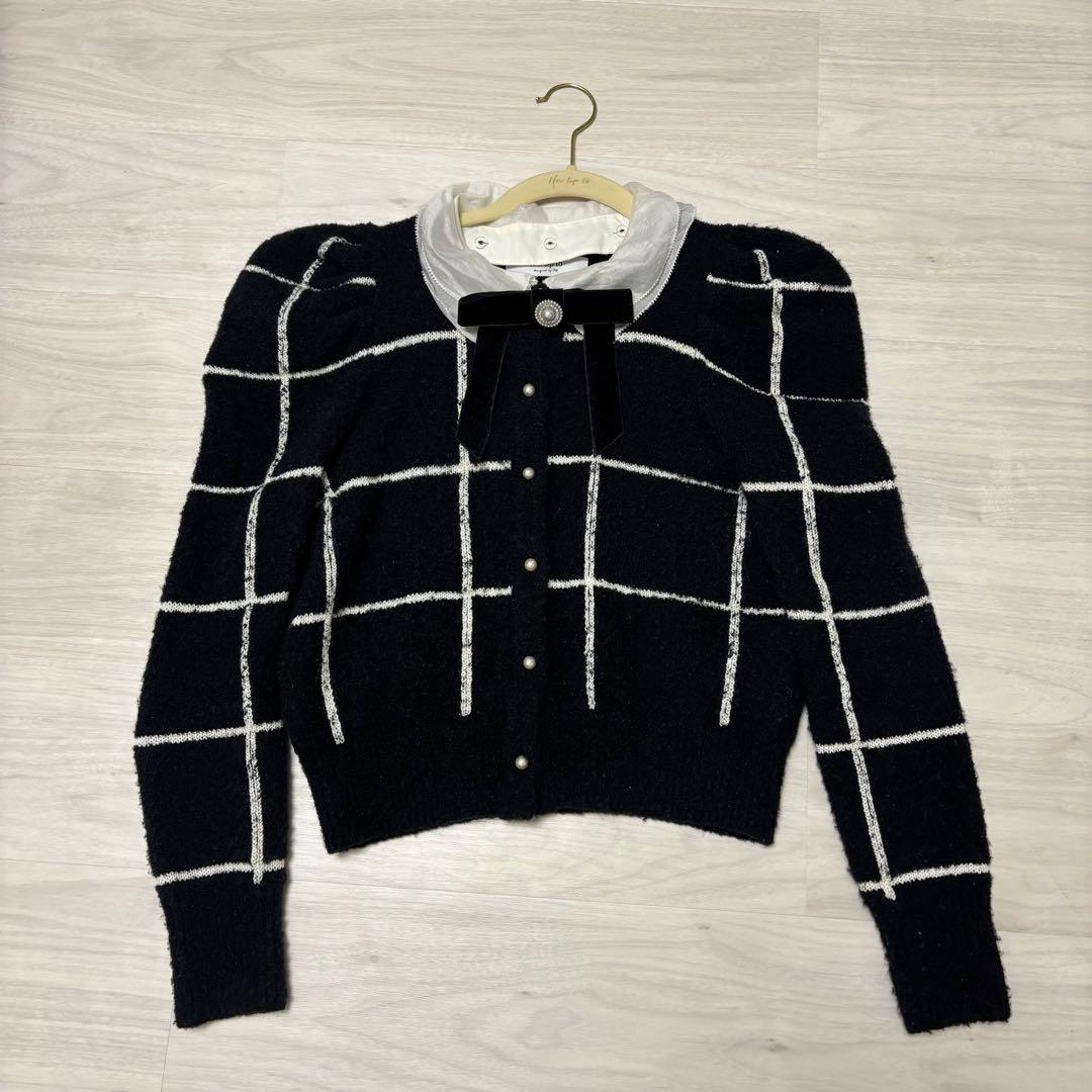 herlipto Crillon Boucle Cardigan 黒　M ニット