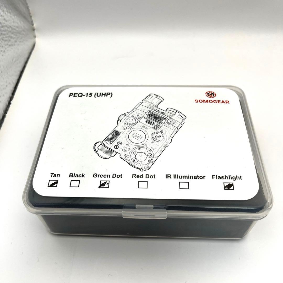 個人装備 Somogear peq-15 UHP tan green laser
