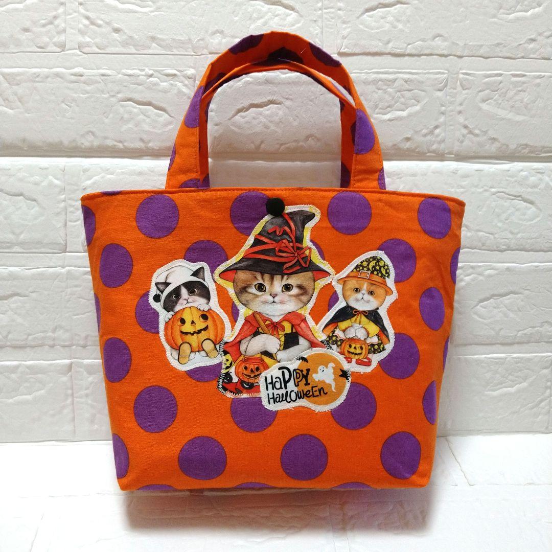 お値下中！コヤンイサムチョン☆ミニトートバッグ　ランチバッグ　パープルドット