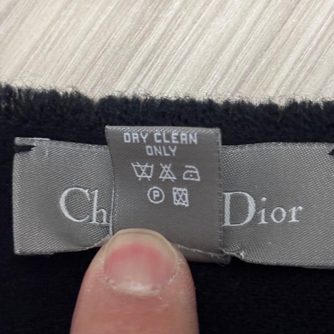 クリスチャンディオール Diorロゴ マフラー ウール