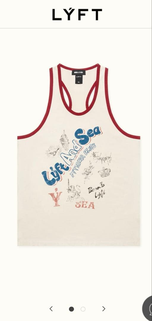 LEO出品LYFT wind and sea タンクトップ L ホワイト