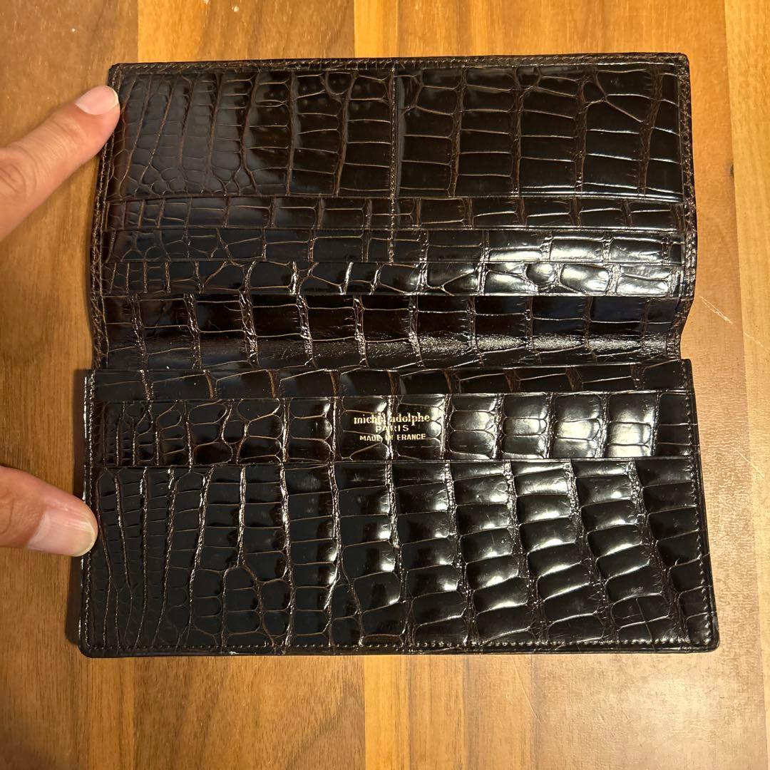 micheladolphe 長財布 ブラウン