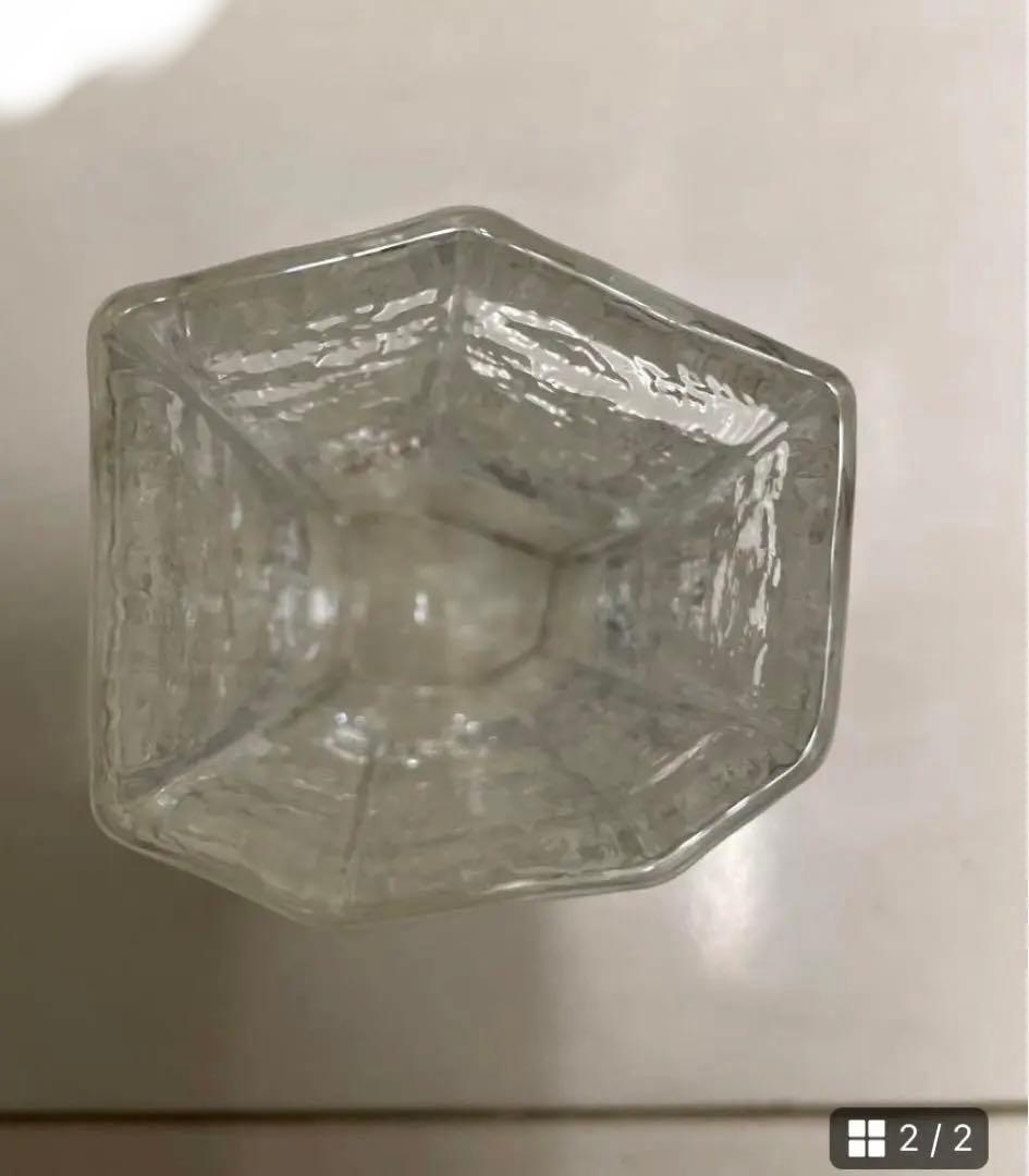 さり　西山芳浩　2つセット　ぐいのみ 茶器　六角形グラス