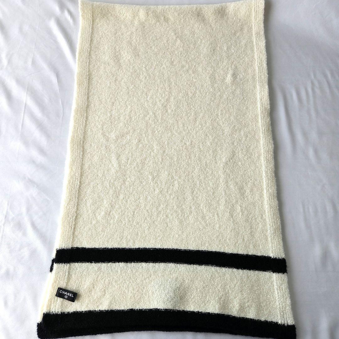 出張…様 極美品 CHANEL シャネル ココマーク マフラー シルク カシミヤ