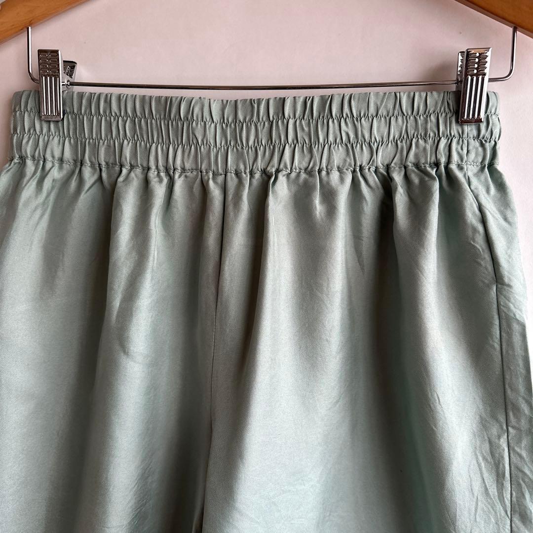 Opera sport +veneda ミントグリーン ハーフパンツ シルク