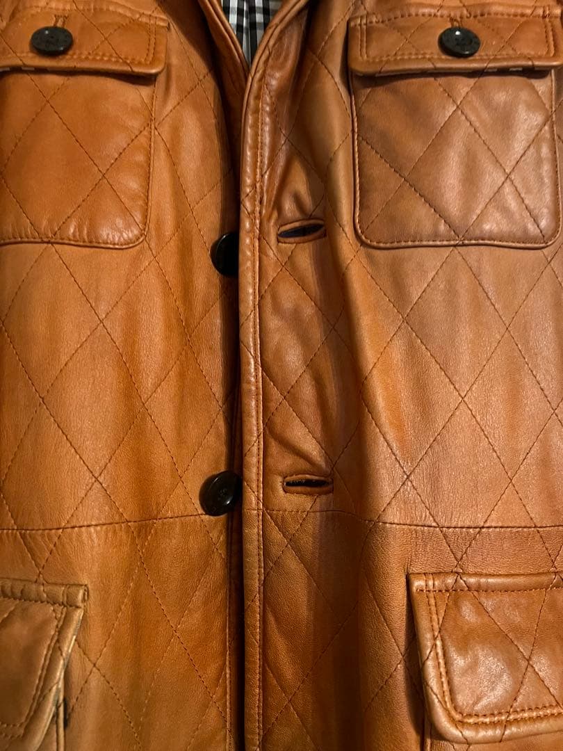 ピ*ー様 Burberry Black Label レザートレンチコート