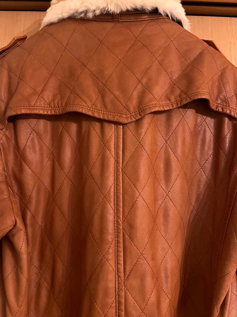 ピ*ー様 Burberry Black Label レザートレンチコート