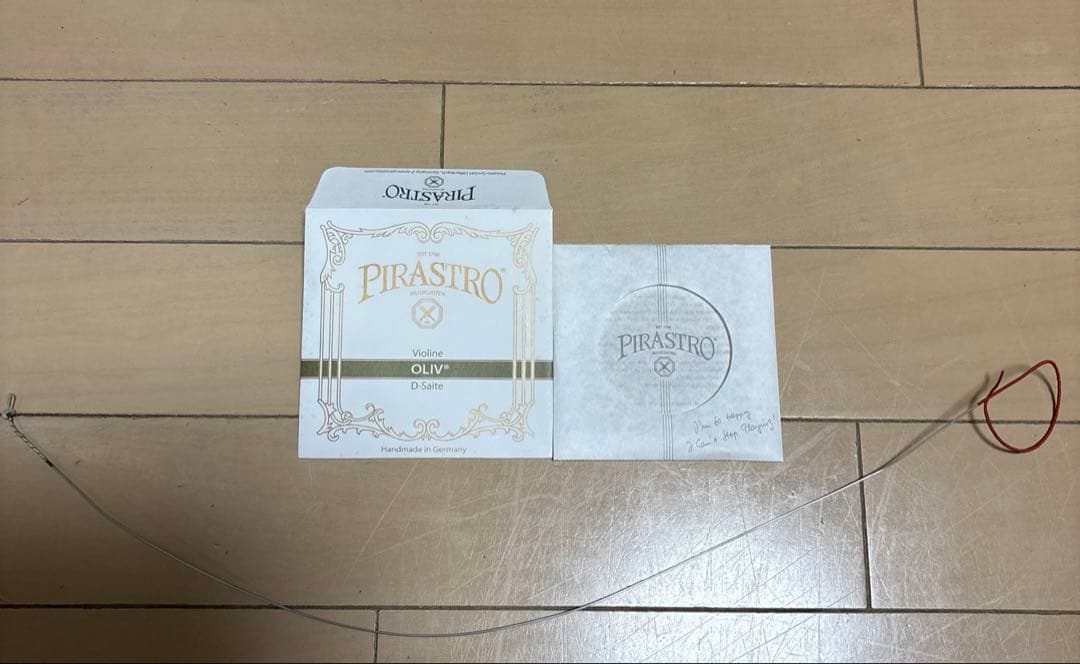 バイオリン弦　オリーブ 中古　A線〜G線