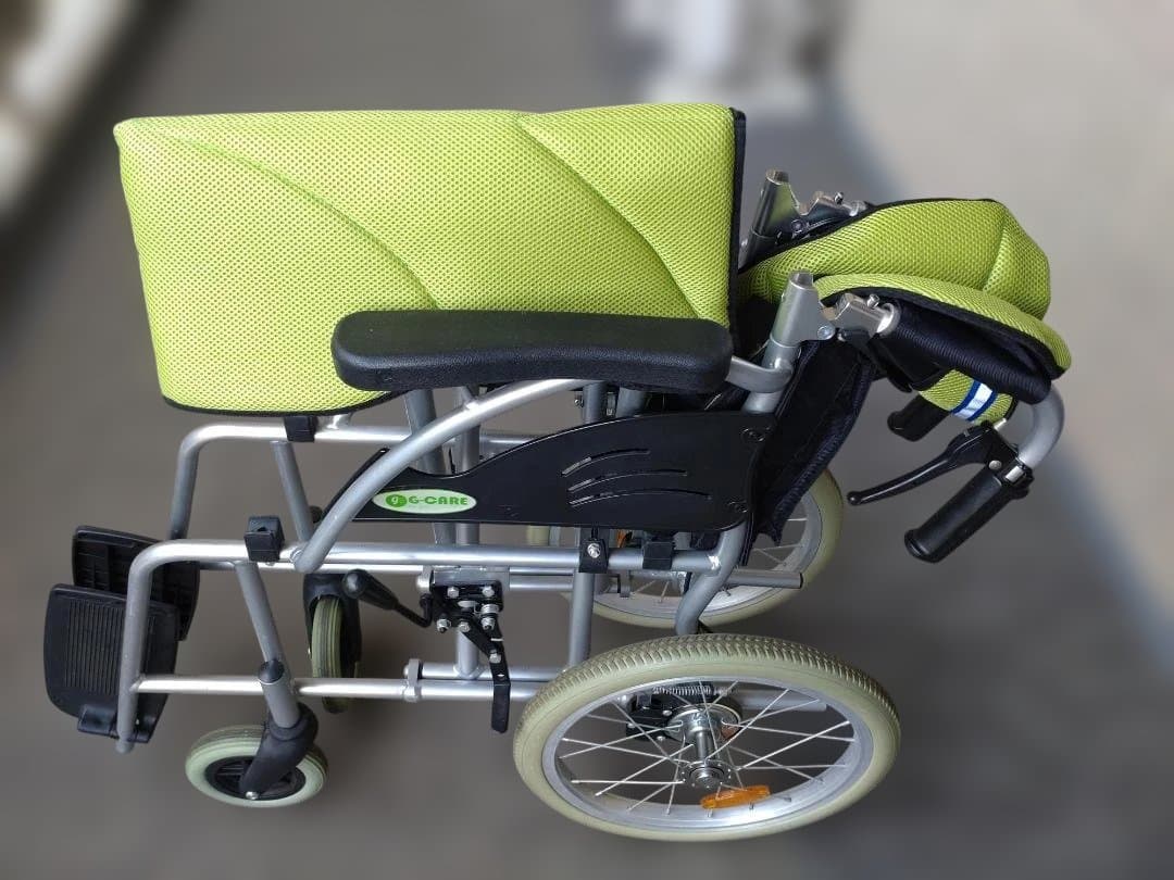 車いす(介助式)　アルミ製　軽量 折り畳みG-CARE GC16-WSD-001