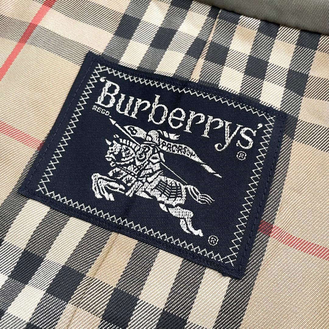 Burberrys バーバリー コットン 裏ノバチェック トレンチコート 玉虫色