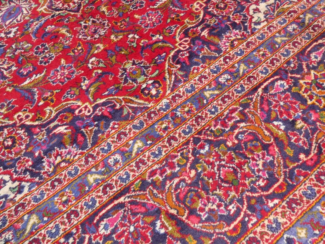 大判　ペルシャ絨毯　410×301cm　イラン産　手織り