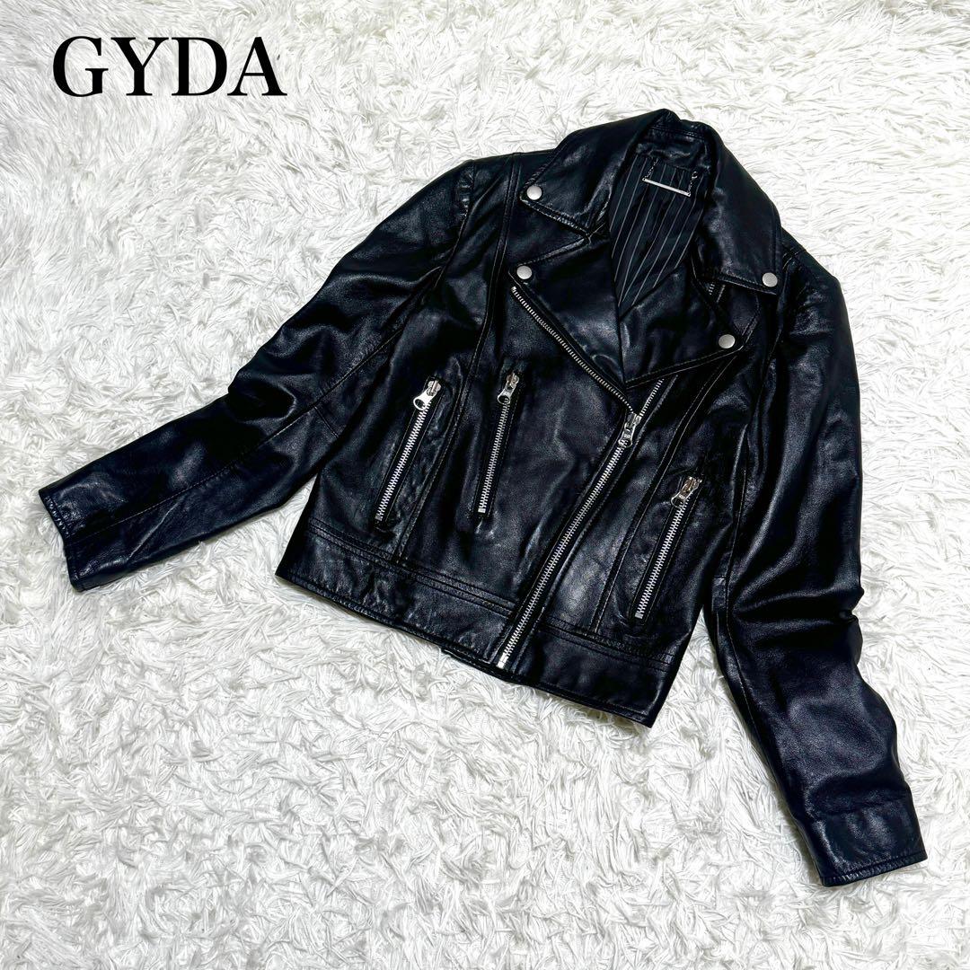 近年モデル ジェイダ ラムレザー ダブルライダースジャケット F 羊革 本革