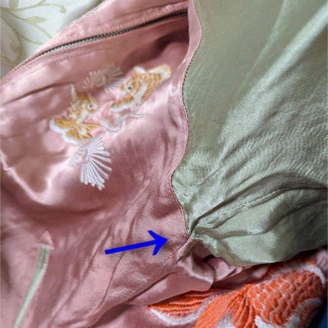 ✨【金魚好き必見☆】花旅楽団 リバーシブル スカジャン 蝶×金魚 SCRIPT