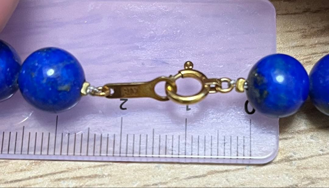 k18 ラピスラズリ ブレスレット K18留め具
