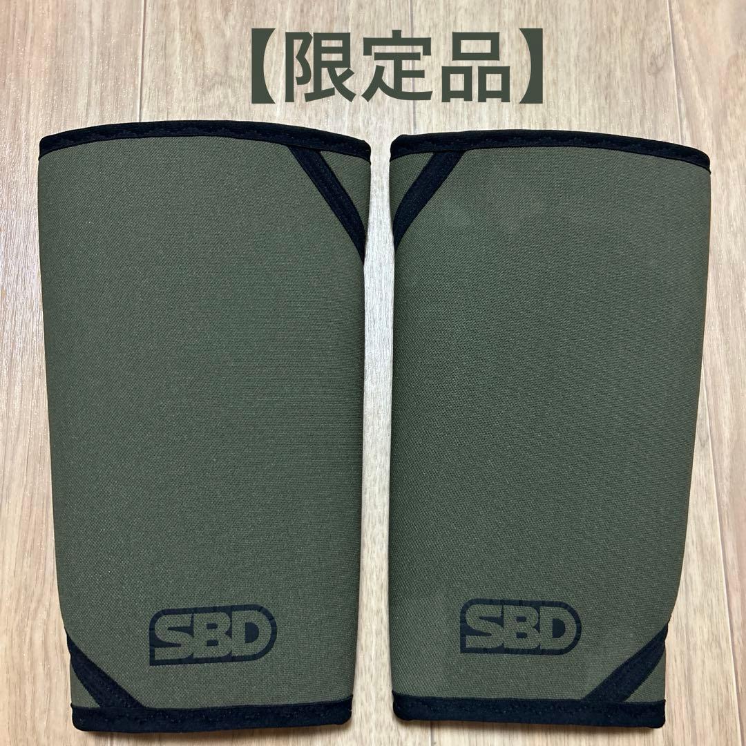 限定品 SBD Endureエンデュア ニースリーブカーキグリーン&ブラック　M