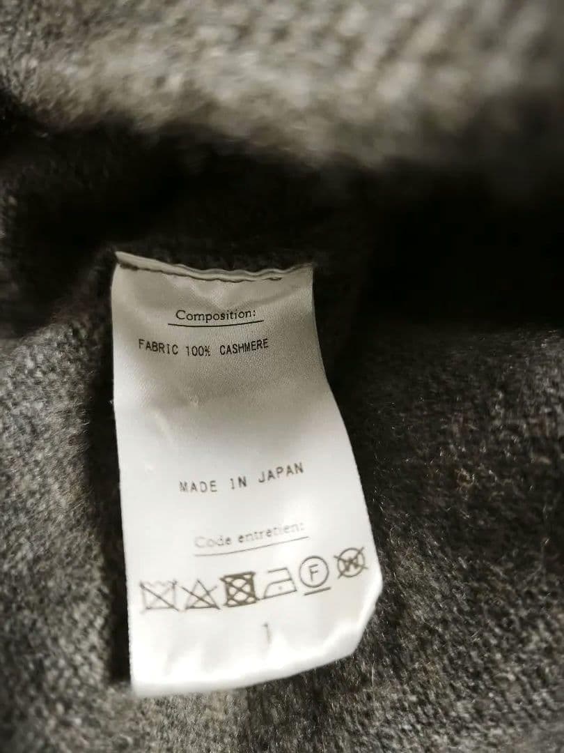 【〜2/8限定価格】1Goldencash Zipup Sweater　グレー
