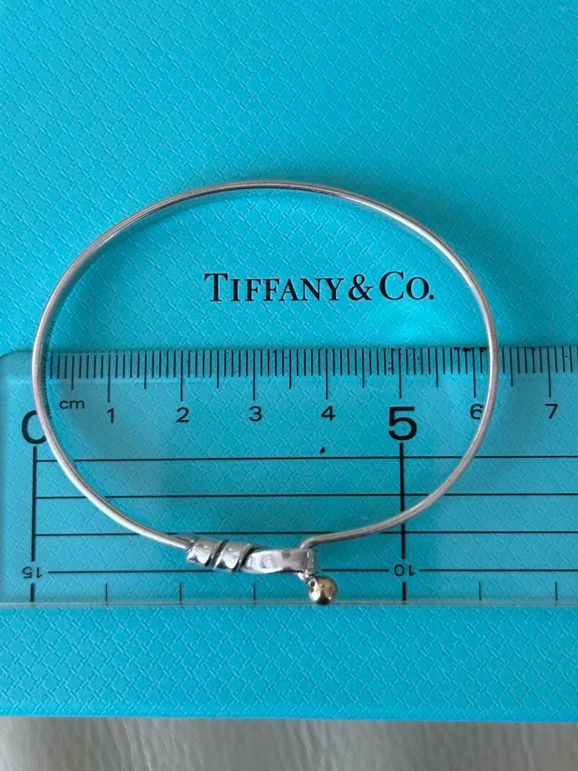 Tiffany & Co. フック&アイ バングル シルバー K18 コンビ