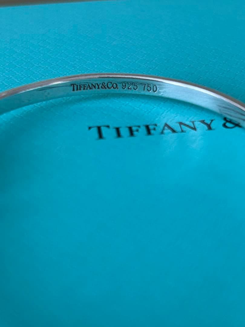 Tiffany & Co. フック&アイ バングル シルバー K18 コンビ