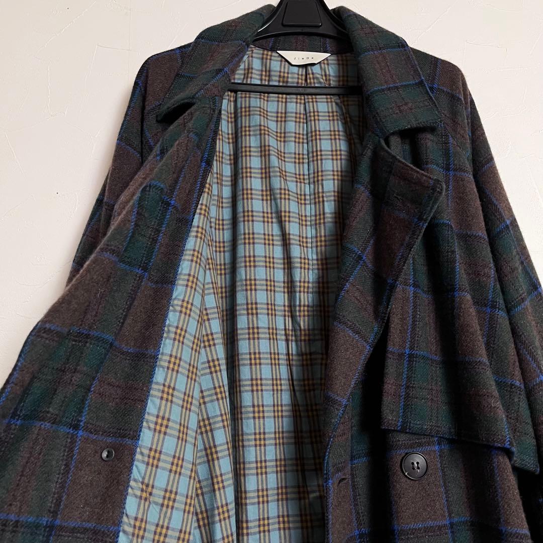 jieDa PLAID TRENCH COAT チェックトレンチコート　サイズ1