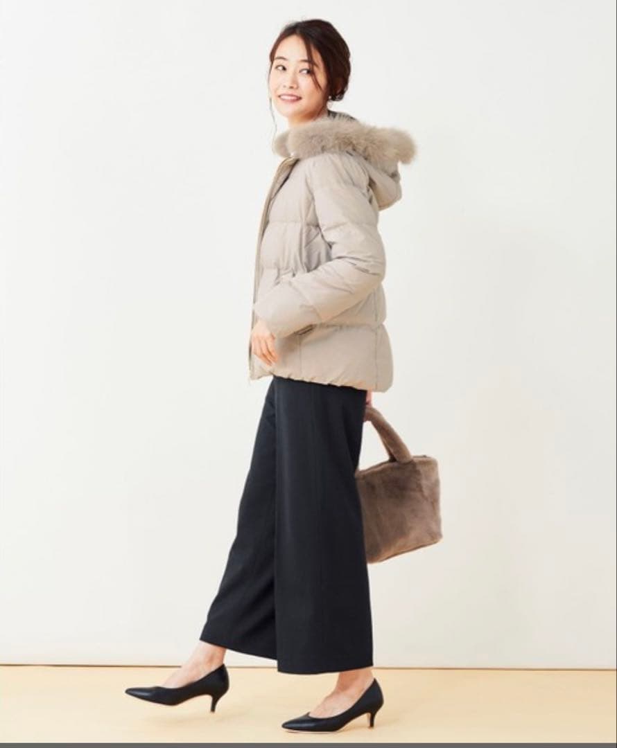 ✨美品✨エニィスィス【撥水加工】2WAYピーチショート ダウンコート サイズ2